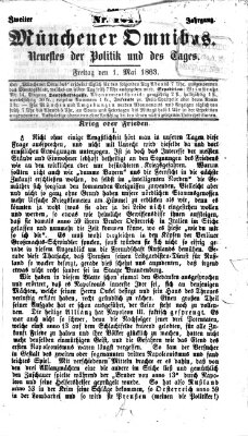 Münchener Omnibus Freitag 1. Mai 1863