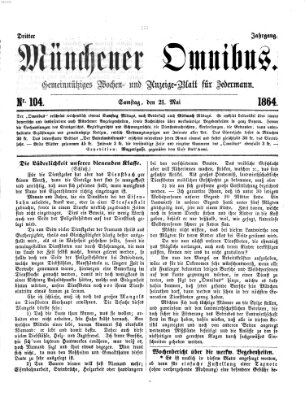 Münchener Omnibus Samstag 21. Mai 1864