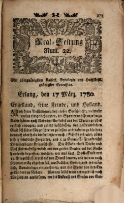 Real-Zeitung (Erlanger Real-Zeitung) Freitag 17. März 1780