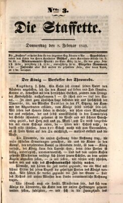 Die Staffette Donnerstag 8. Februar 1849