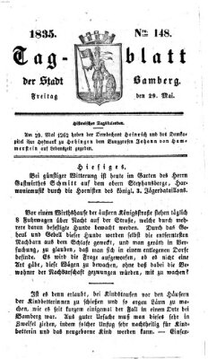 Tag-Blatt der Stadt Bamberg (Bamberger Tagblatt) Freitag 29. Mai 1835