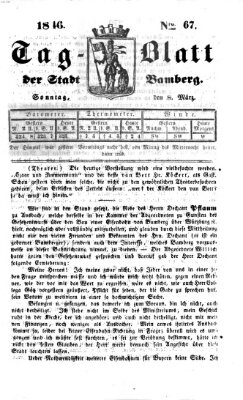 Tag-Blatt der Stadt Bamberg (Bamberger Tagblatt) Sonntag 8. März 1846