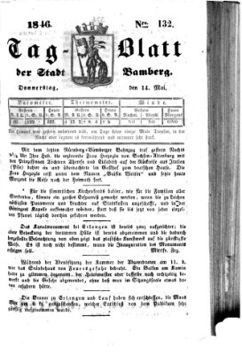 Tag-Blatt der Stadt Bamberg (Bamberger Tagblatt) Donnerstag 14. Mai 1846