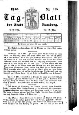 Tag-Blatt der Stadt Bamberg (Bamberger Tagblatt) Sonntag 17. Mai 1846