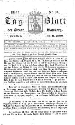 Tag-Blatt der Stadt Bamberg (Bamberger Tagblatt) Samstag 30. Januar 1847