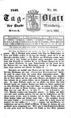 Tag-Blatt der Stadt Bamberg (Bamberger Tagblatt) Mittwoch 8. März 1848