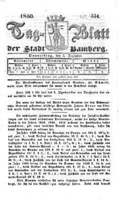 Tag-Blatt der Stadt Bamberg (Bamberger Tagblatt) Donnerstag 5. Dezember 1850