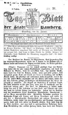 Tag-Blatt der Stadt Bamberg (Bamberger Tagblatt) Samstag 31. Januar 1852