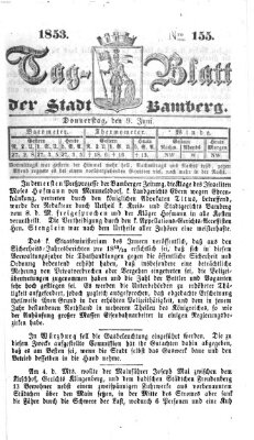 Tag-Blatt der Stadt Bamberg (Bamberger Tagblatt) Donnerstag 9. Juni 1853