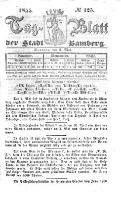 Tag-Blatt der Stadt Bamberg (Bamberger Tagblatt) Sonntag 6. Mai 1855