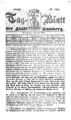 Tag-Blatt der Stadt Bamberg (Bamberger Tagblatt) Sonntag 18. Mai 1856