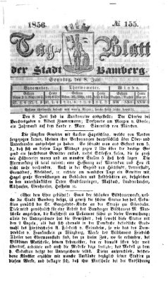 Tag-Blatt der Stadt Bamberg (Bamberger Tagblatt) Sonntag 8. Juni 1856