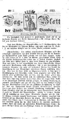 Tag-Blatt der Stadt Bamberg (Bamberger Tagblatt) Freitag 28. November 1862