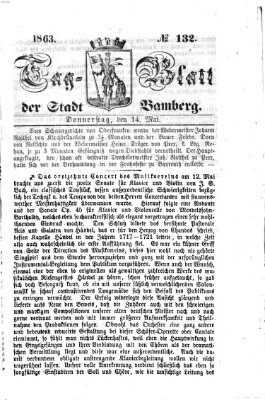 Tag-Blatt der Stadt Bamberg (Bamberger Tagblatt) Donnerstag 14. Mai 1863