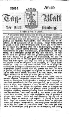 Tag-Blatt der Stadt Bamberg (Bamberger Tagblatt) Freitag 3. Juni 1864