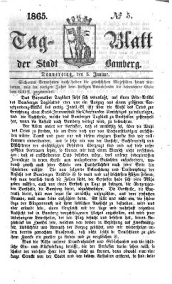 Tag-Blatt der Stadt Bamberg (Bamberger Tagblatt) Donnerstag 5. Januar 1865