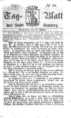 Tag-Blatt der Stadt Bamberg (Bamberger Tagblatt) Dienstag 10. Januar 1865