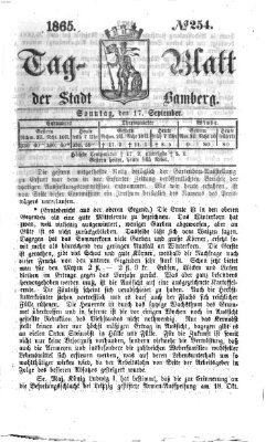 Tag-Blatt der Stadt Bamberg (Bamberger Tagblatt) Sonntag 17. September 1865
