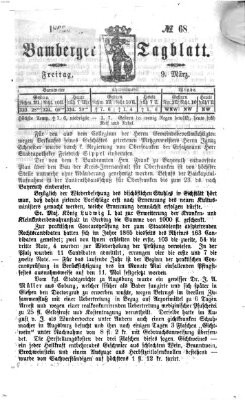 Bamberger Tagblatt Freitag 9. März 1866