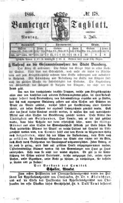 Bamberger Tagblatt Montag 2. Juli 1866