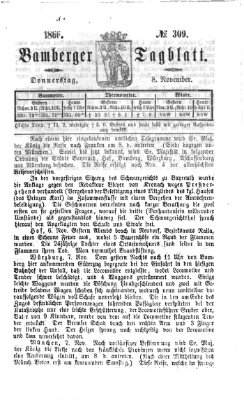 Bamberger Tagblatt Donnerstag 8. November 1866