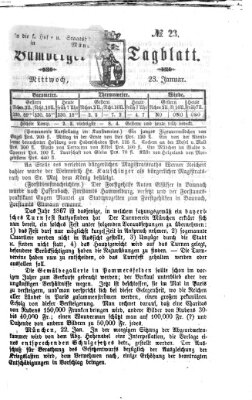 Bamberger Tagblatt Mittwoch 23. Januar 1867