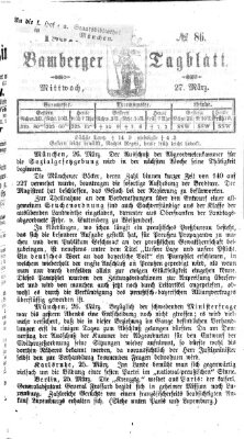 Bamberger Tagblatt Mittwoch 27. März 1867
