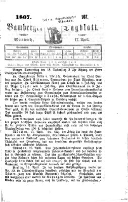 Bamberger Tagblatt Mittwoch 17. April 1867