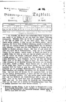 Bamberger Tagblatt Sonntag 28. April 1867