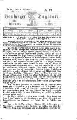 Bamberger Tagblatt Mittwoch 1. Mai 1867