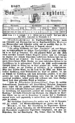 Bamberger Tagblatt Freitag 15. November 1867