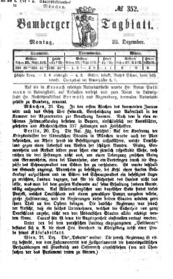 Bamberger Tagblatt Montag 23. Dezember 1867