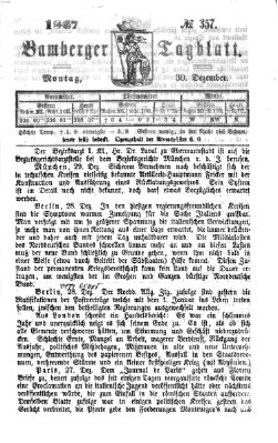 Bamberger Tagblatt Montag 30. Dezember 1867