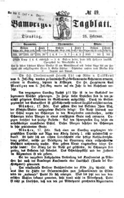 Bamberger Tagblatt Dienstag 18. Februar 1868