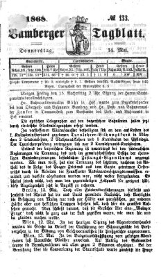 Bamberger Tagblatt Donnerstag 14. Mai 1868