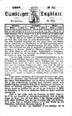 Bamberger Tagblatt Dienstag 26. Mai 1868