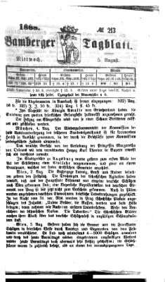 Bamberger Tagblatt Mittwoch 5. August 1868