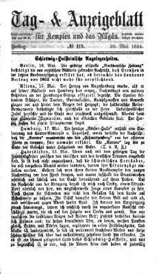 Tag- und Anzeigeblatt für Kempten und das Allgäu Freitag 20. Mai 1864