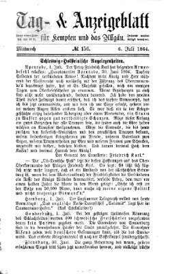 Tag- und Anzeigeblatt für Kempten und das Allgäu Mittwoch 6. Juli 1864