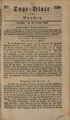 Tags-Blatt für München (Münchener Tagblatt) Sonntag 28. Oktober 1827