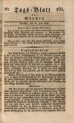 Tags-Blatt für München (Münchener Tagblatt) Samstag 14. Juni 1828