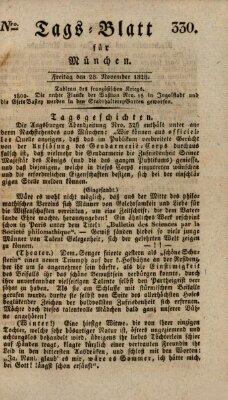 Tags-Blatt für München (Münchener Tagblatt) Freitag 28. November 1828
