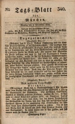 Tags-Blatt für München (Münchener Tagblatt) Montag 8. Dezember 1828