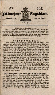 Münchener Tagblatt Mittwoch 15. April 1829