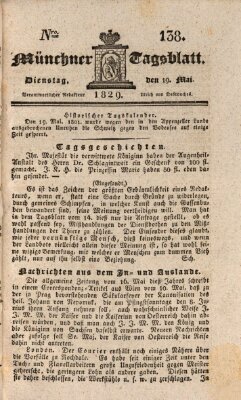 Münchener Tagblatt Dienstag 19. Mai 1829