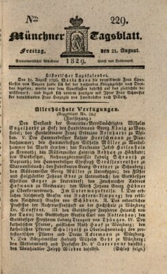 Münchener Tagblatt Freitag 21. August 1829