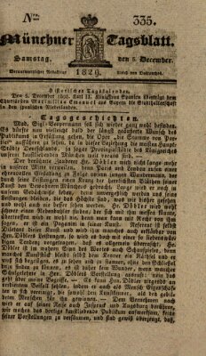 Münchener Tagblatt Samstag 5. Dezember 1829