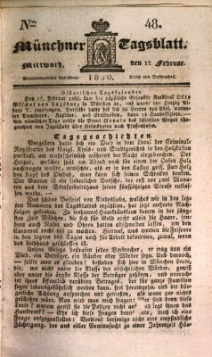 Münchener Tagblatt Mittwoch 17. Februar 1830