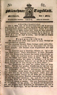 Münchener Tagblatt Mittwoch 3. März 1830