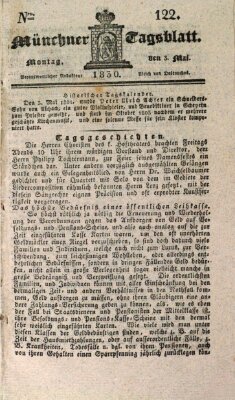 Münchener Tagblatt Montag 3. Mai 1830